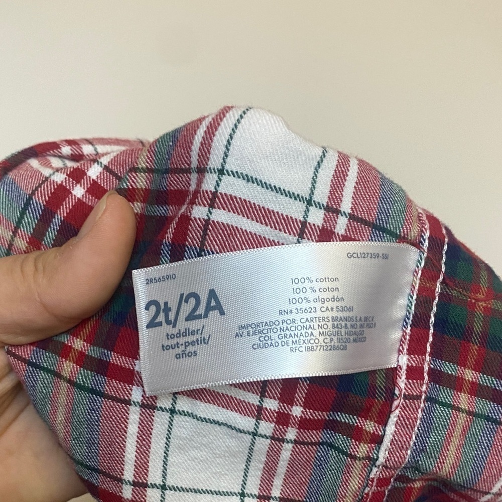 Carter's Kids Plaid Button-Down Shirt - Picture 6 of 6